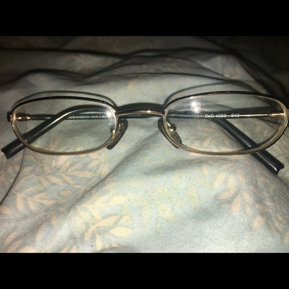 Dolce & Gabbana Accessories Dolce Gabbana Gold Green Prescription